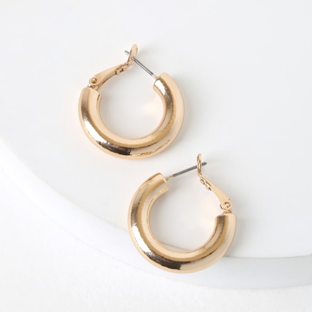 Lulus Tantalizing Gold Hoop Earrings